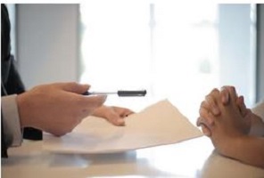 Family lawyer and client signing documents in Perth